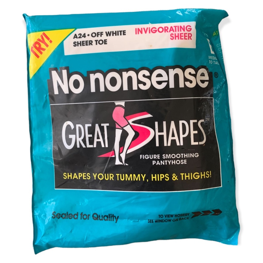 No nonsense great shapes off white sheer slimming tights hosiery pantyhose M